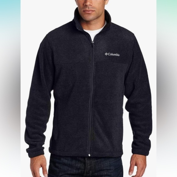 Columbia Men’s Size XXL Black Fleece Jacket EUC - Picture 1 of 3